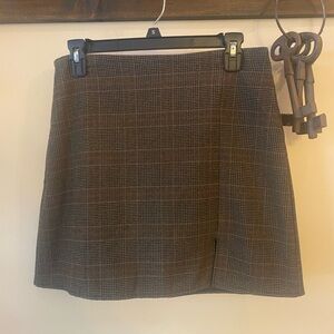 Old Navy Brown Plaid Women's Skirt